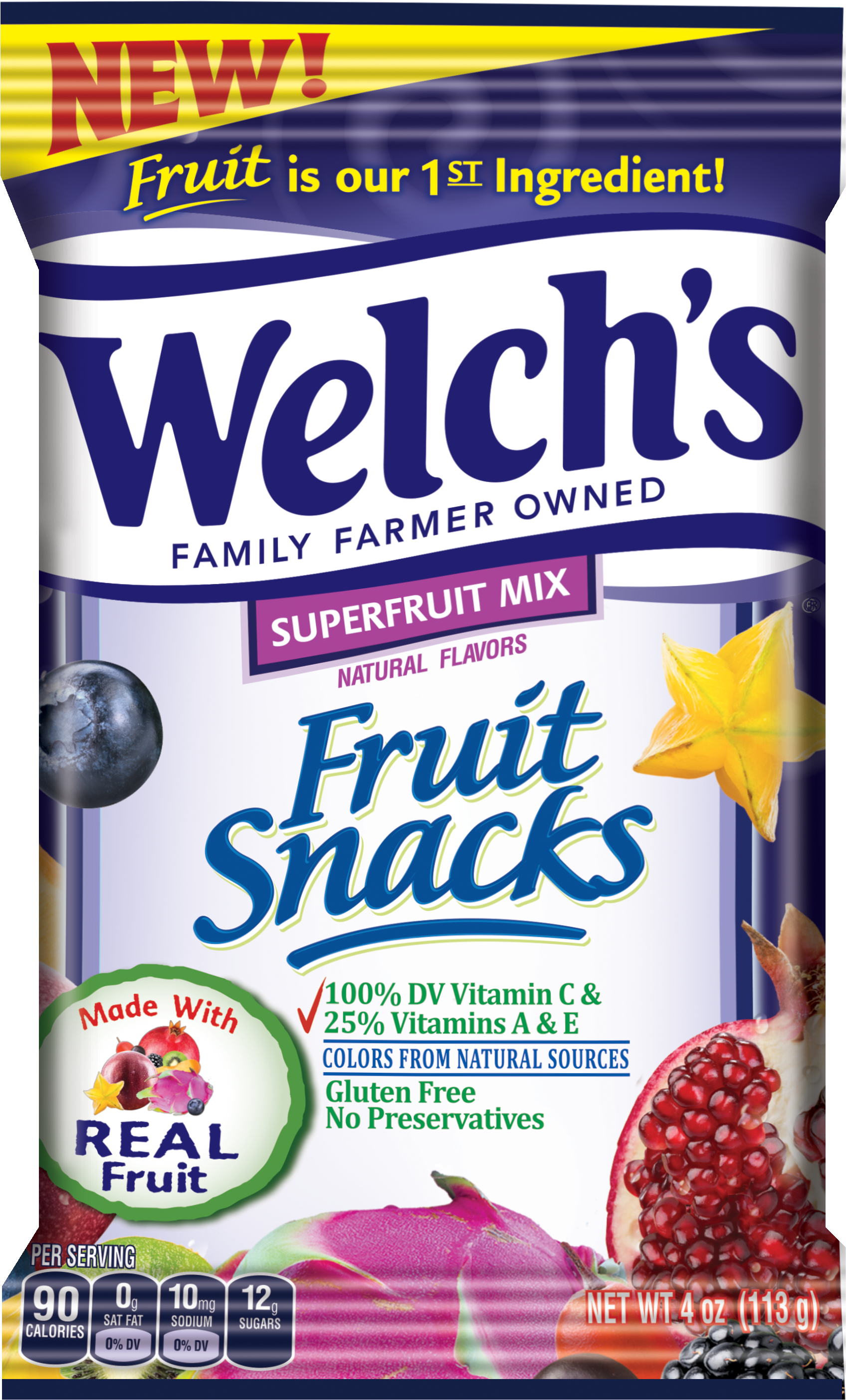 Welchs Superfruit Mix Fruit Snacks Package