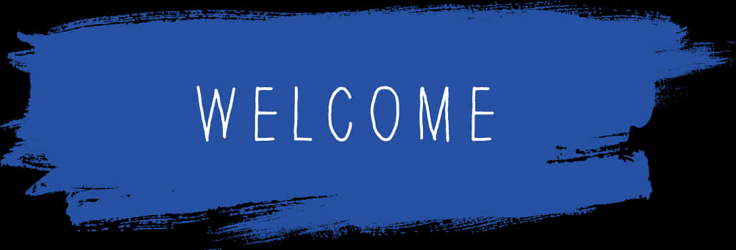 Welcome Sign Brushstroke Background