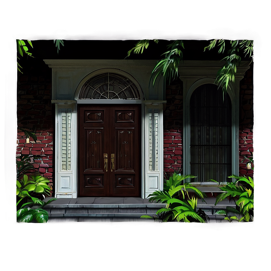 Welcoming Mansion Entrance Png 81