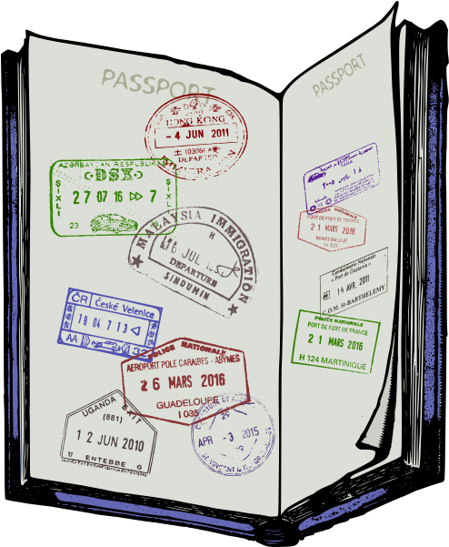 Well Traveled Passport Stamps