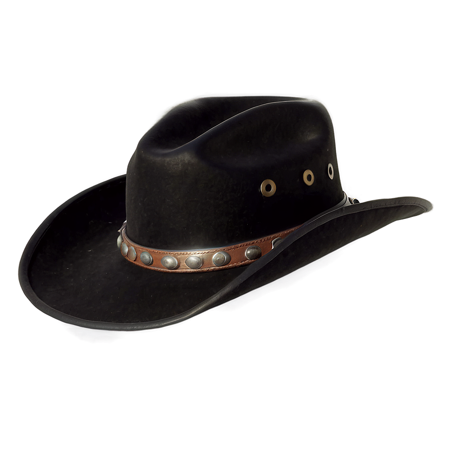 Western Black Cowboy Hat Png 06212024