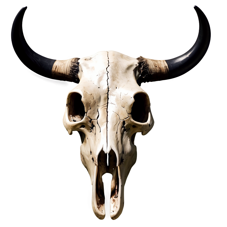 Western Cow Skull Graphic Png 8