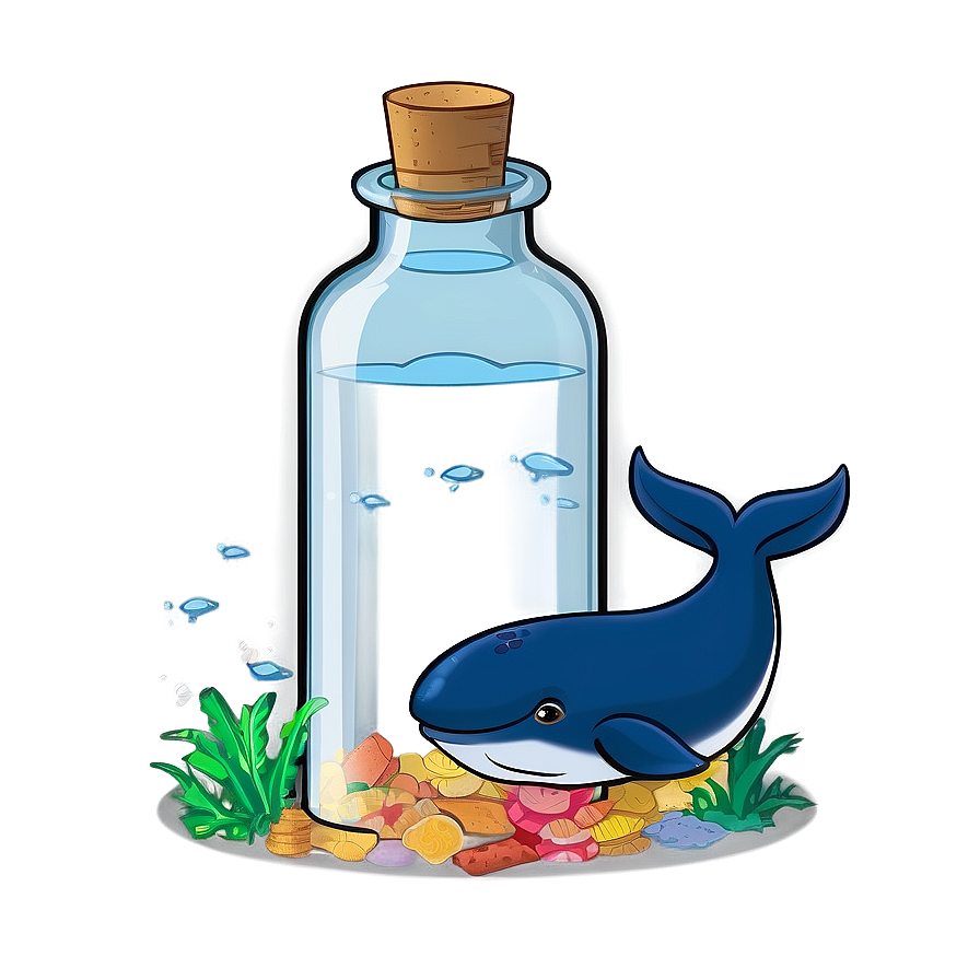 Whale In A Bottle Png 05232024