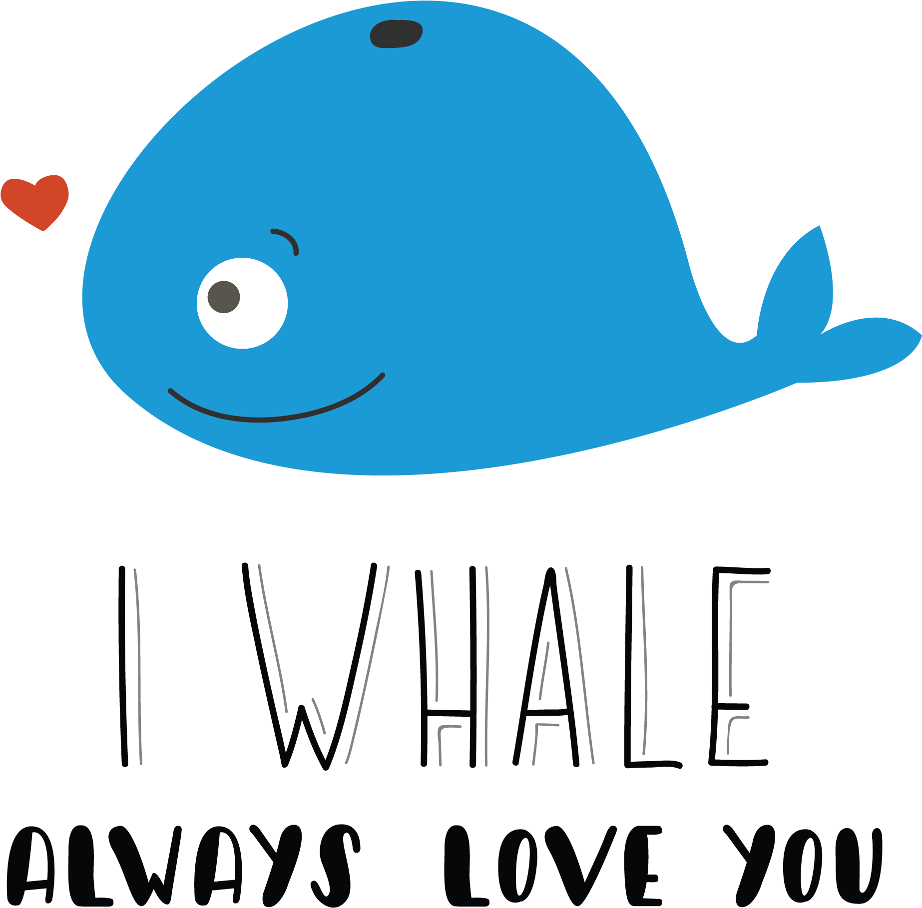 Whale Pun Love Graphic