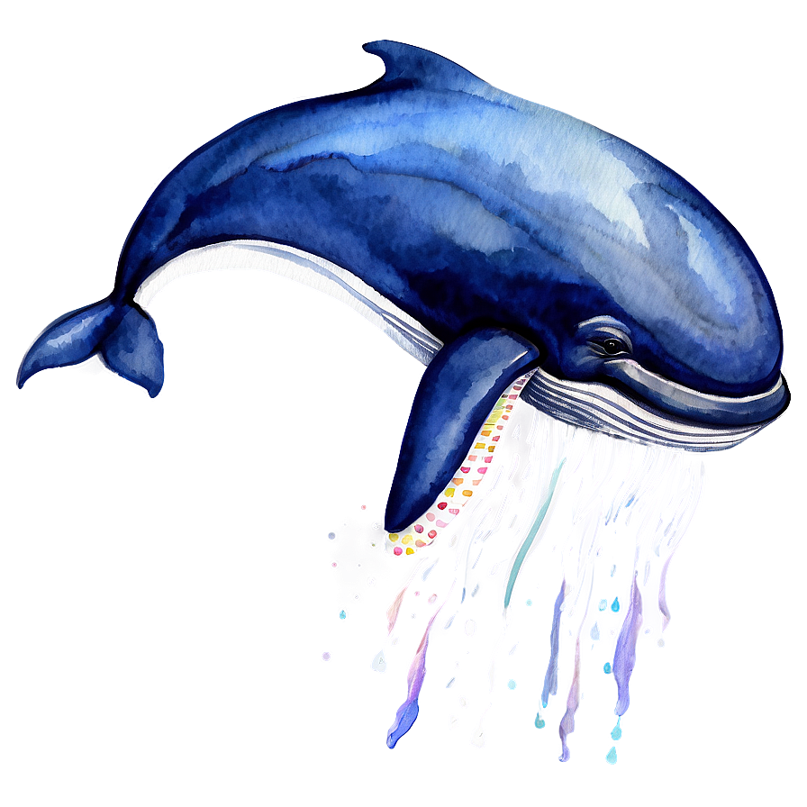 Whale Watercolor Png 05232024