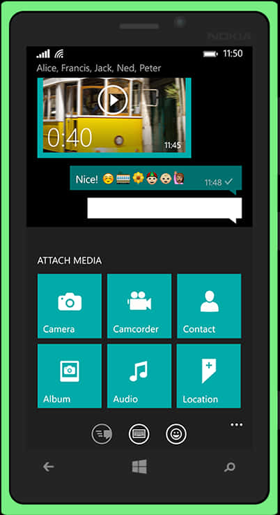 Whats App_ Group_ Chat_ Interface_with_ Media_ Sharing_ Options