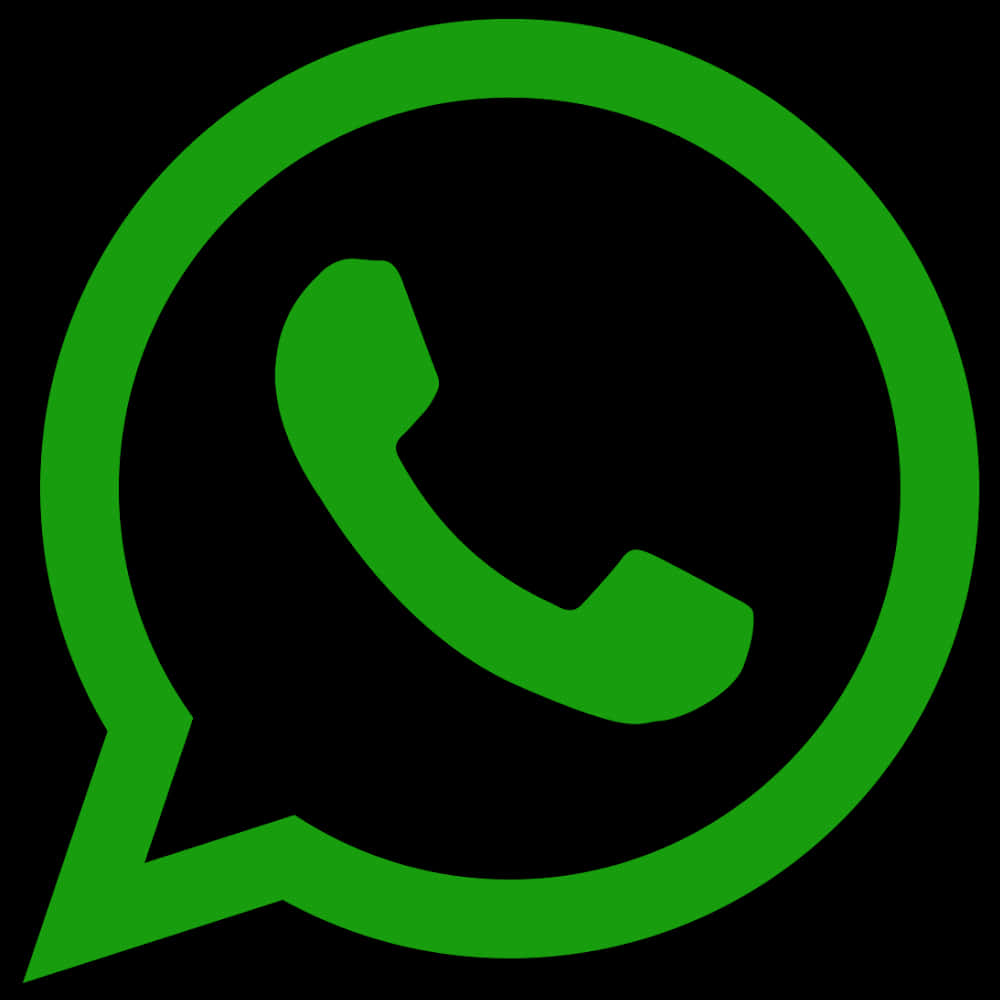 Whats App Logo Icon Green Background