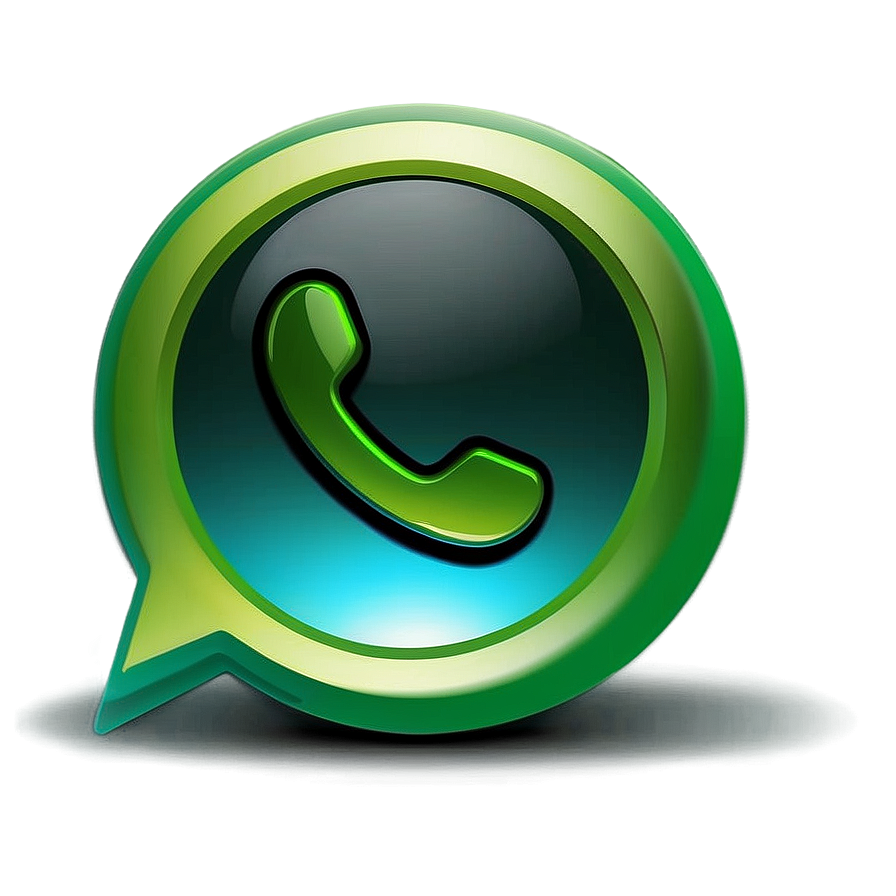 Whatsapp Logo With Shadow Effect Png Wol98