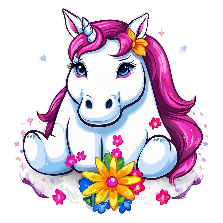 Whimsical Cartoon Unicorn Png Sdt54