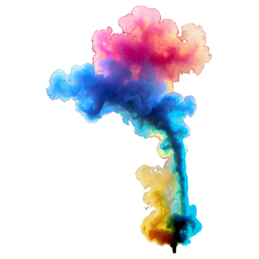 Whimsical Colored Smoke Png Glm