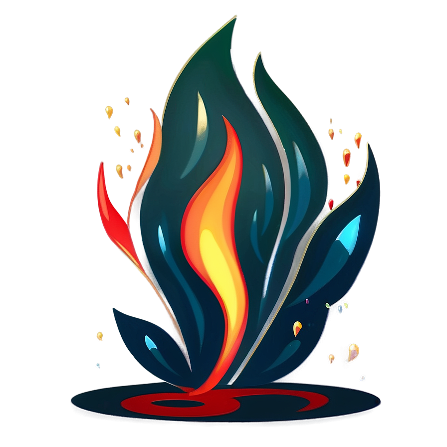 Whimsical Fire Cartoon Png Rdr