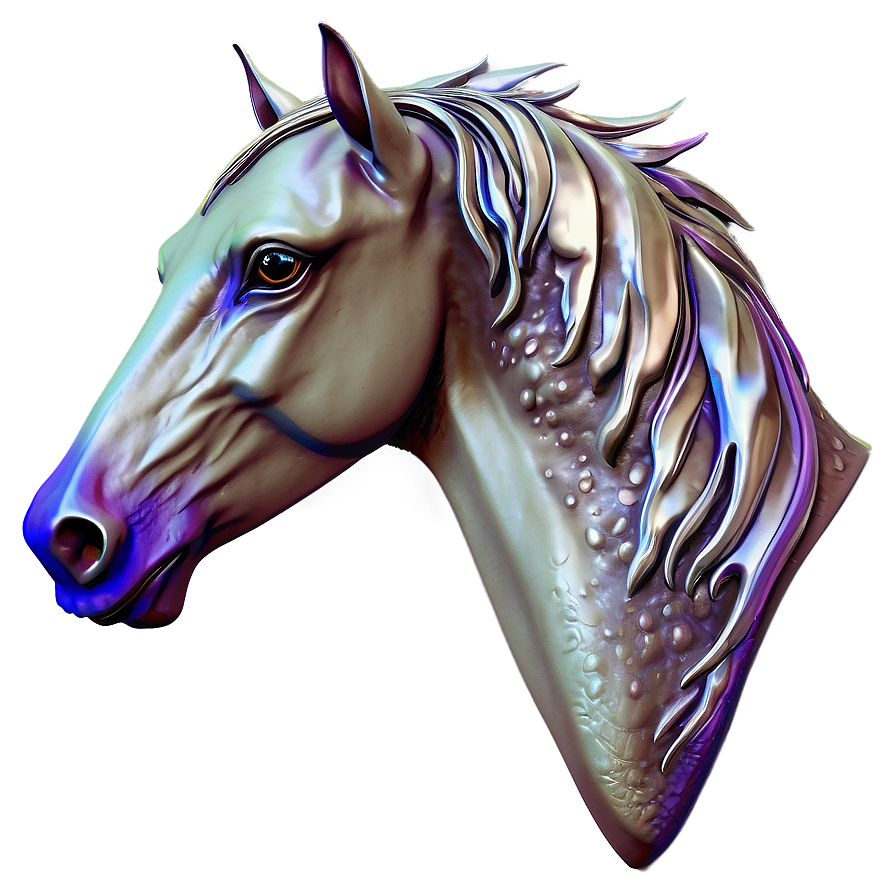 Whimsical Horse Head Fantasy Png 85