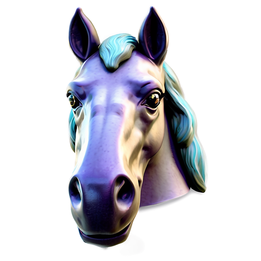 Whimsical Horse Head Fantasy Png Mpi