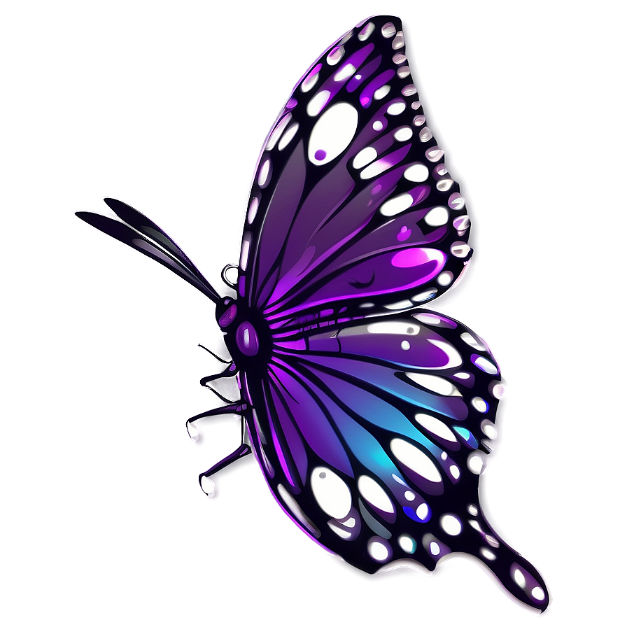 Whimsical Purple Butterfly Png 19