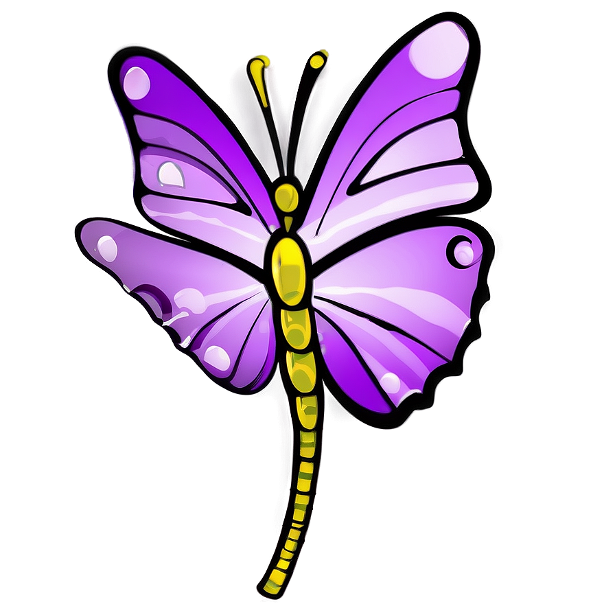 Whimsical Purple Butterfly Png 96