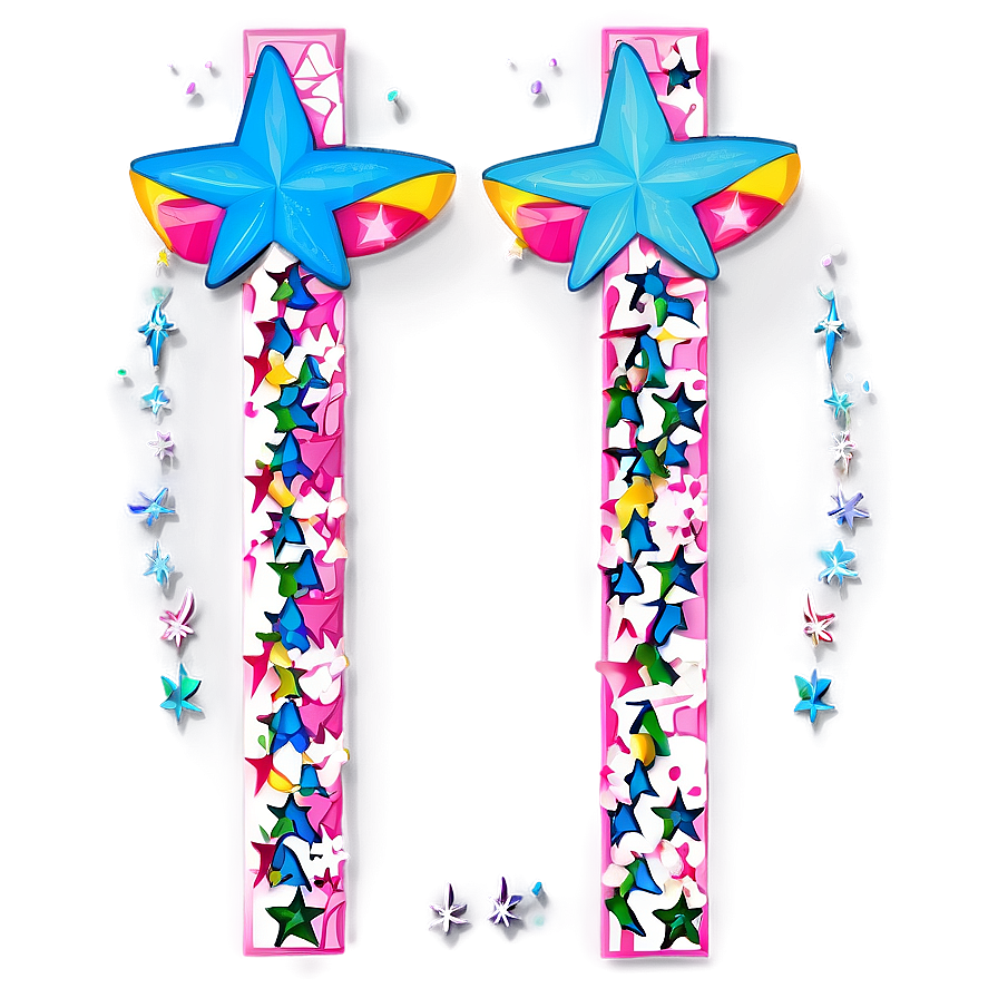 Whimsical Star Art Png Frd42