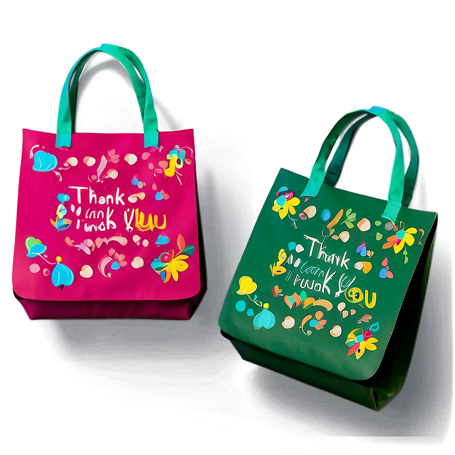 Whimsical Thank You Bag Png 77