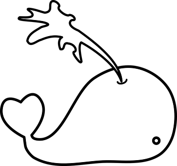 Whimsical Whale Vector Art