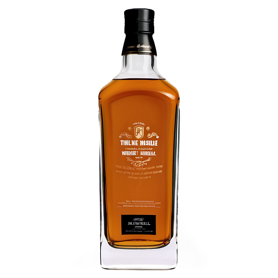 Whiskey Bottle Design Png Uya