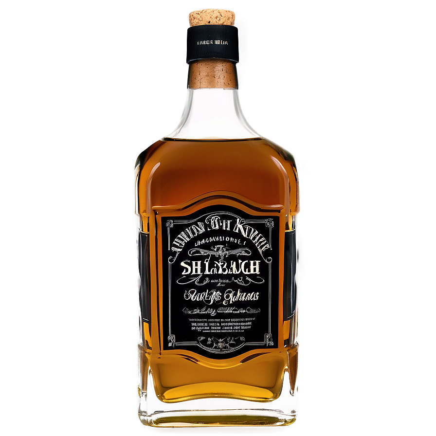 Whiskey Bottle With Cork Png Sqg62