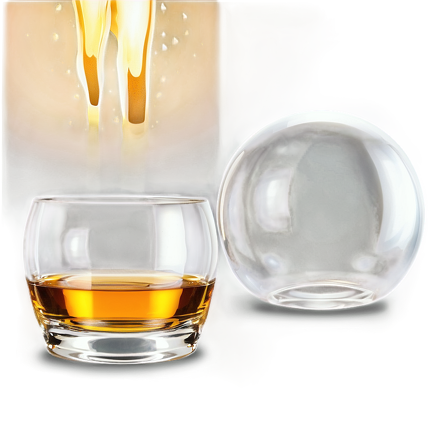 Whiskey Glass With Bubble Png 06132024