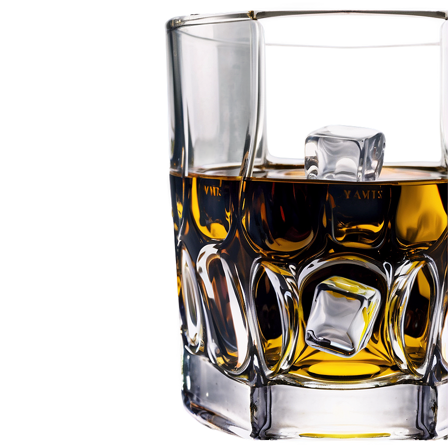 Whiskey Glass With Ice Png Fgb