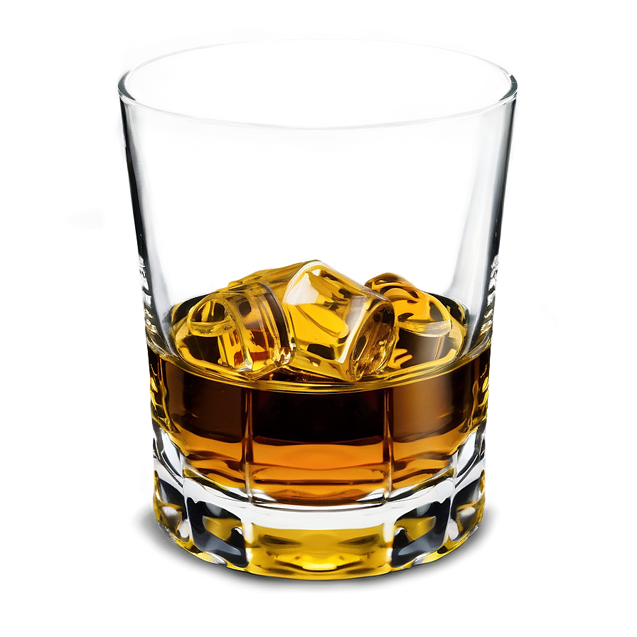 Whiskey Glass With Scotch Png 06132024