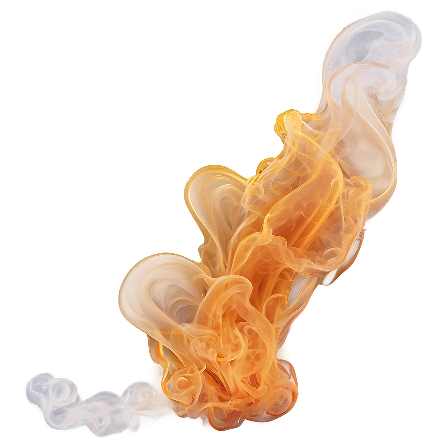 Whispery Orange Smoke Essence Png Nrn