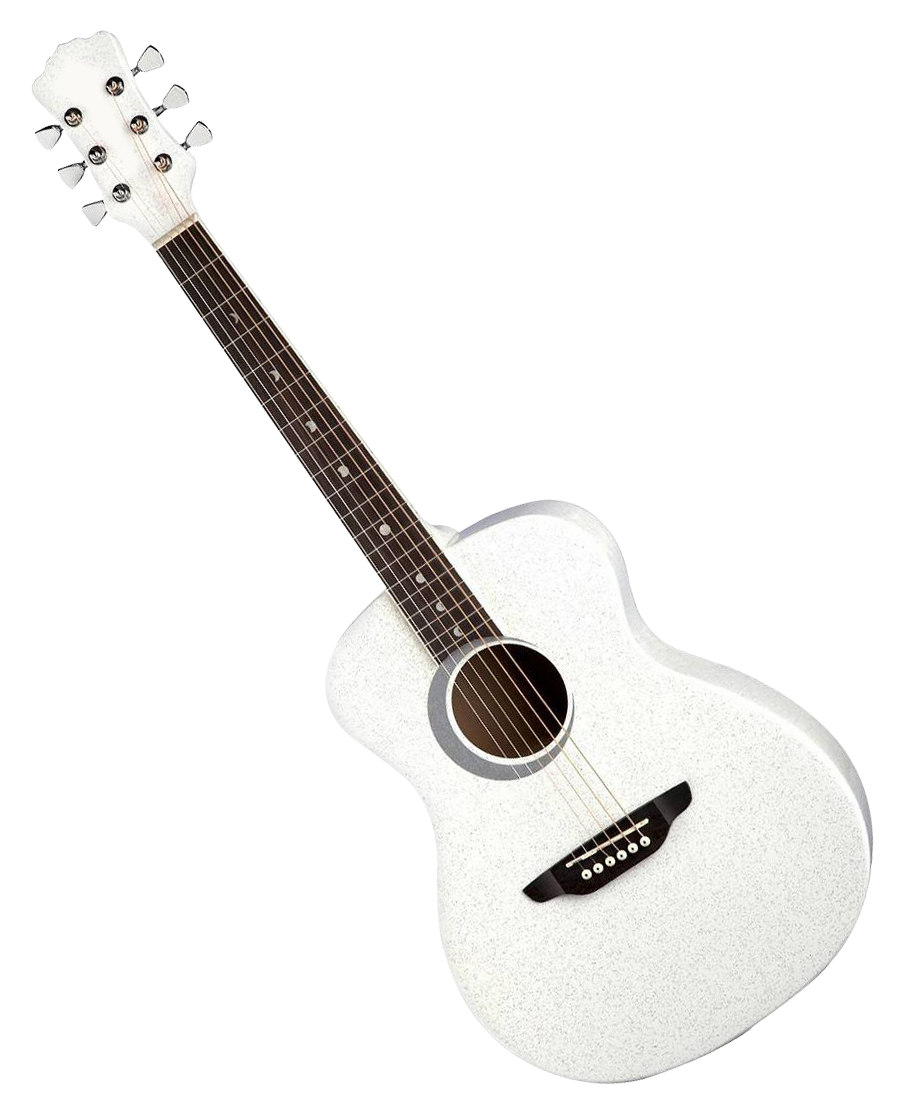 White Acoustic Guitar