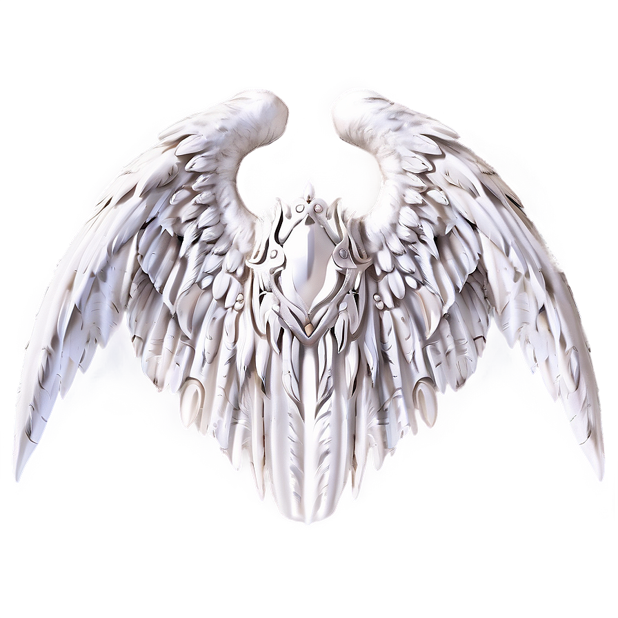 White Angelic Essence Wings Png 88