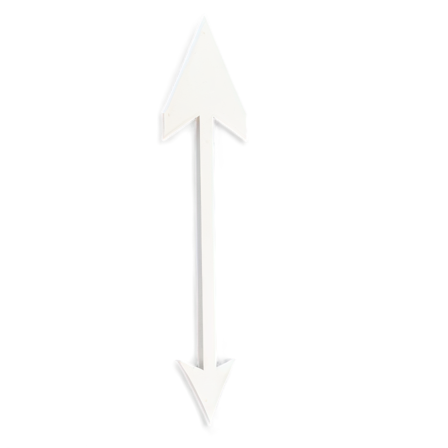 White Arrow Indicator Png 05042024