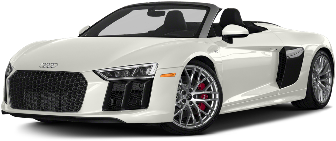 White Audi R8 Spyder Convertible