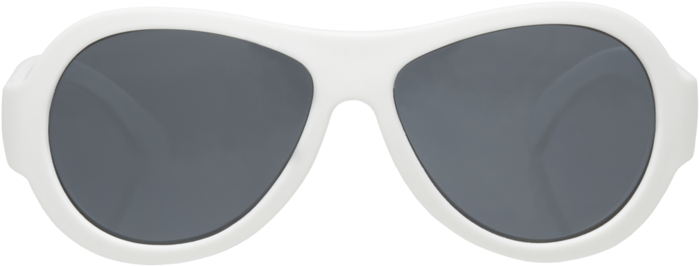 White Aviator Sunglasses