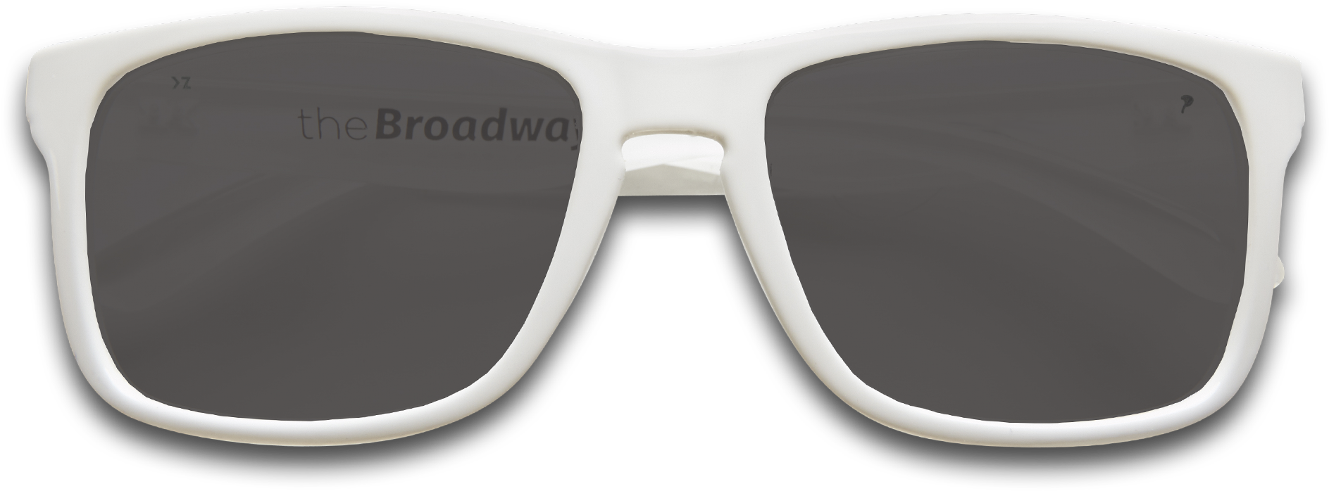 White Aviator Sunglasses Product View