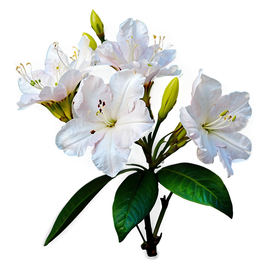 White Azalea Flower Png 05242024