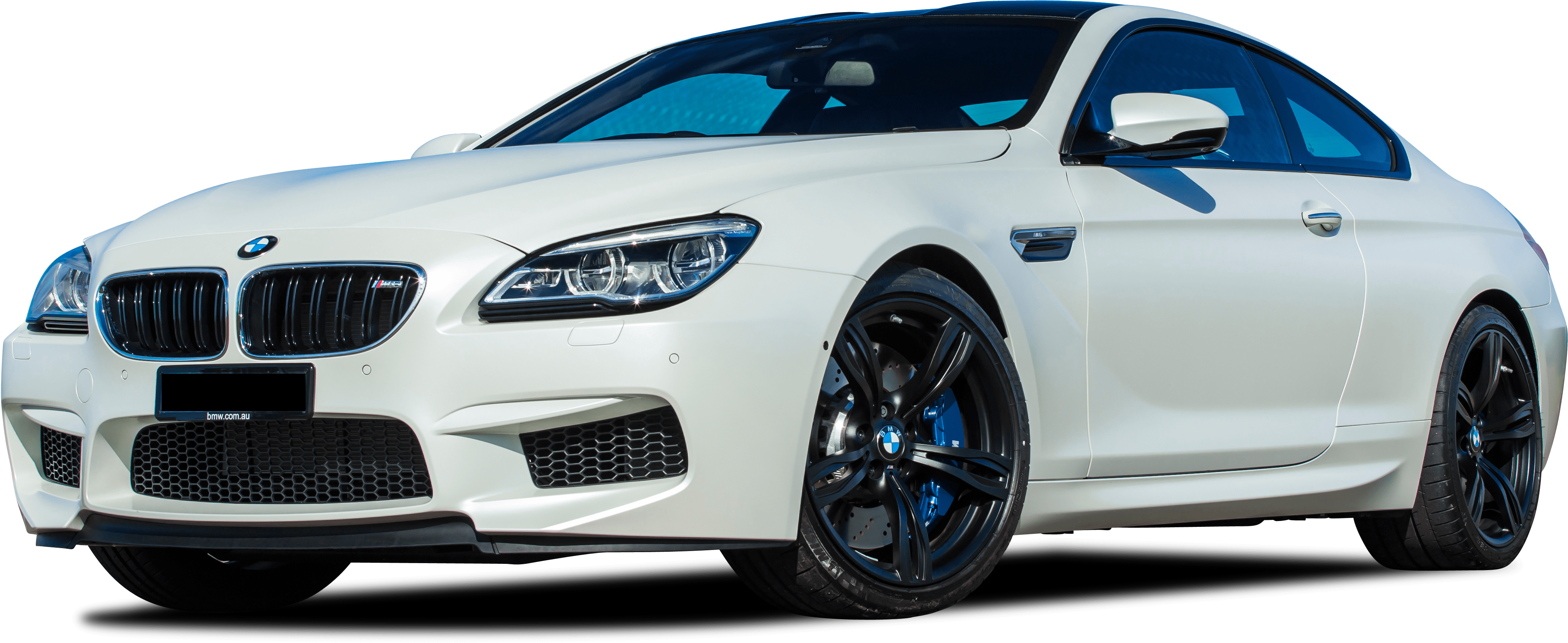 White B M W M6 Coupe Side View