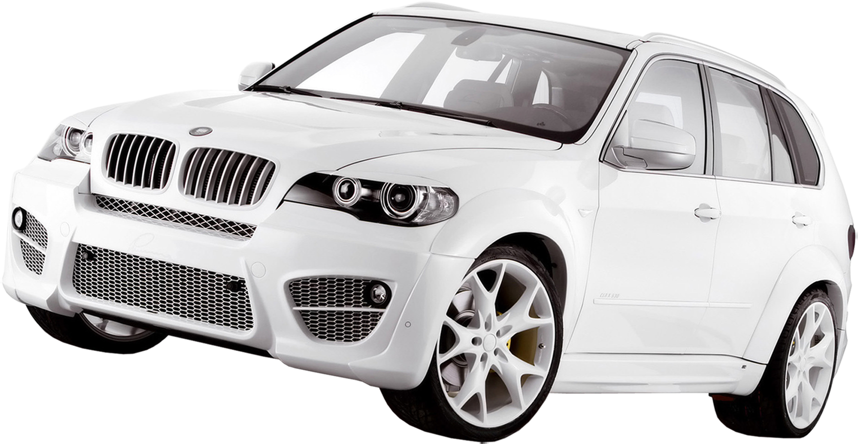 White B M W X5 S U V Profile