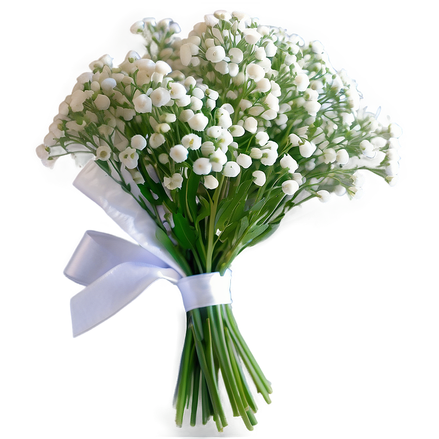 White Baby's Breath Bouquet Png Btp