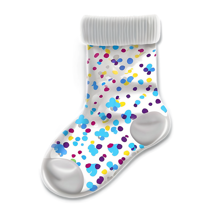 White Baby Socks Png 19