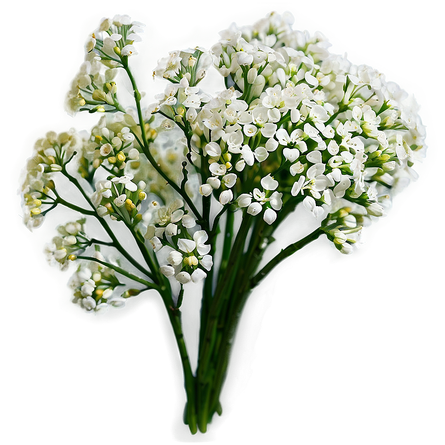 White Babys Breath Bouquet Png Cvv22