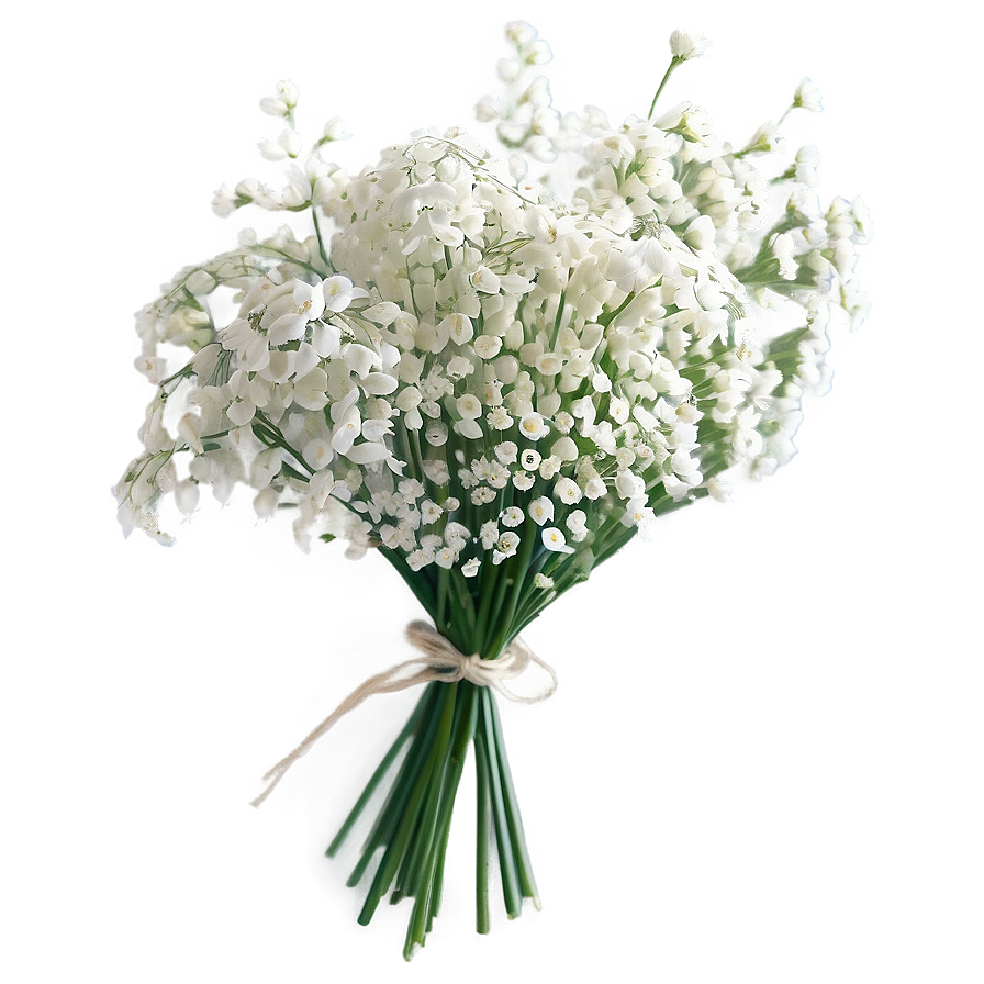 White Babys Breath Bouquet Png Jtl70