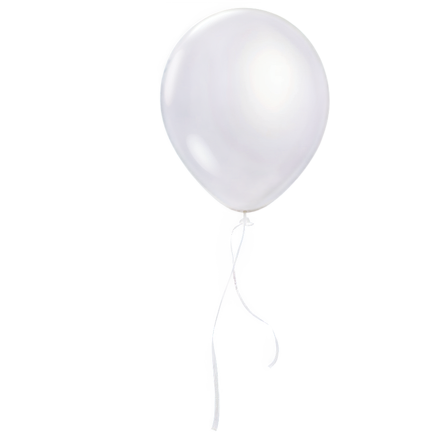 White Balloon For Design Png Voi