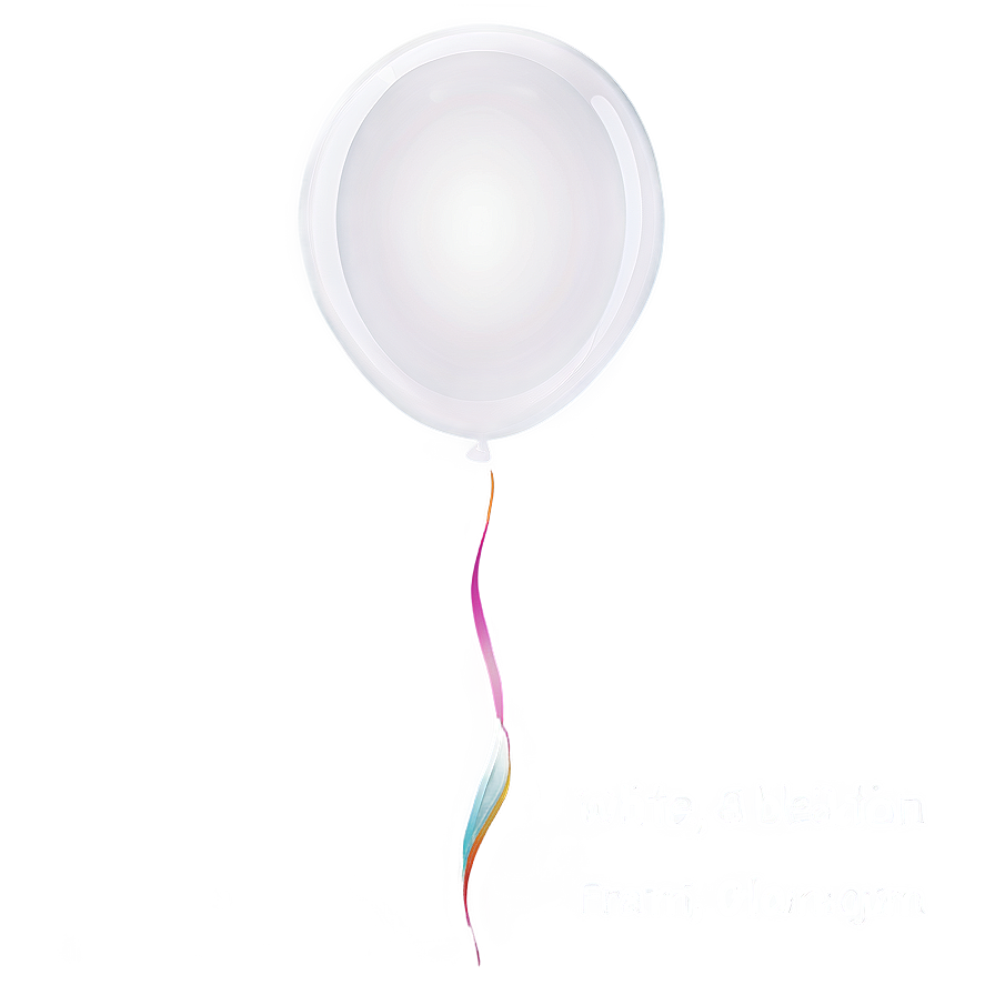 White Balloon Frame Png Ikx