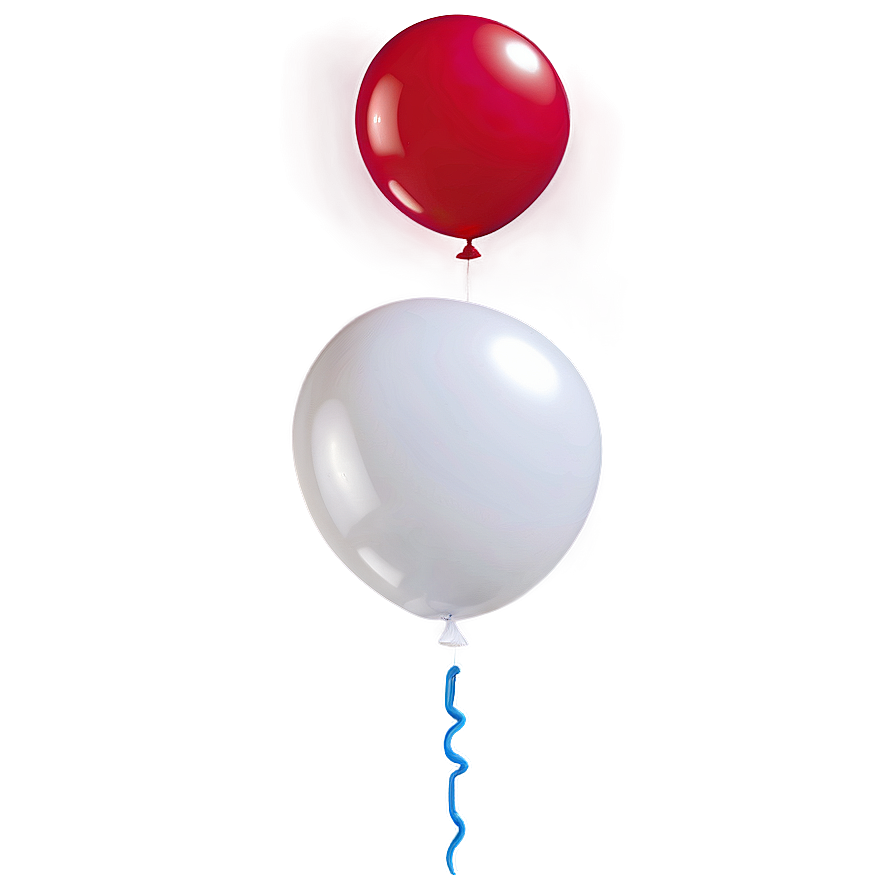 White Balloon With String Png Dmy