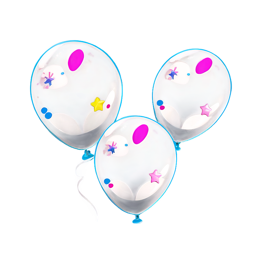 White Balloons Clipart Png 38