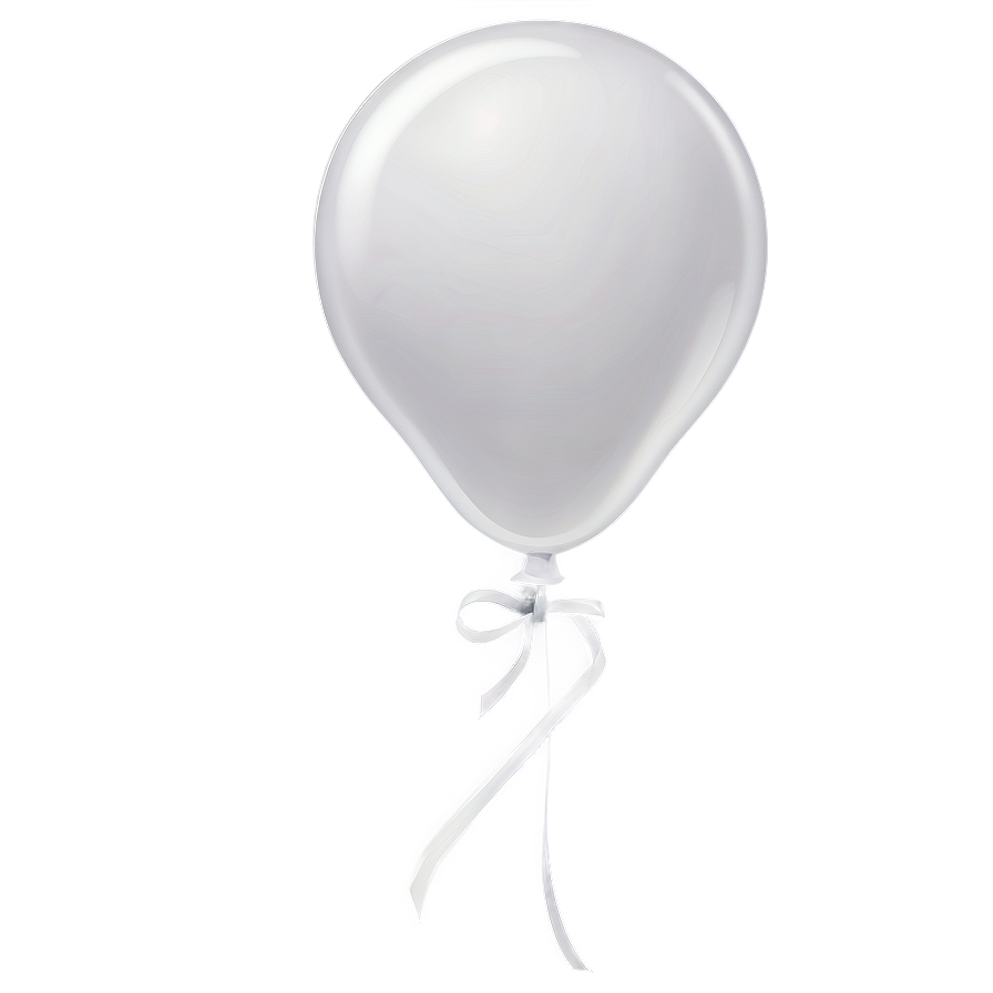 White Balloons Clipart Png 90