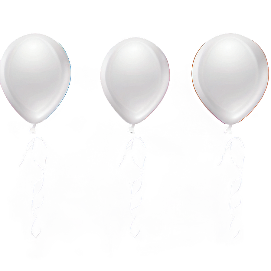 White Balloons Png 71