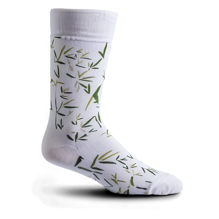 White Bamboo Socks Png 06272024