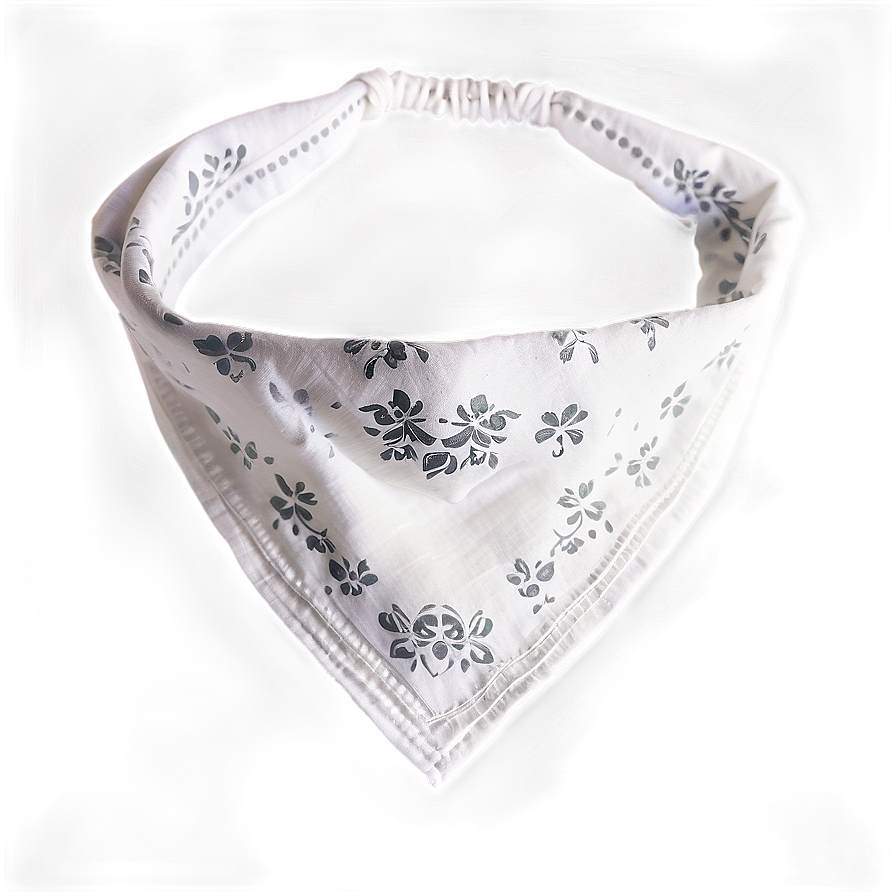 White Bandana Design Png Lnp30