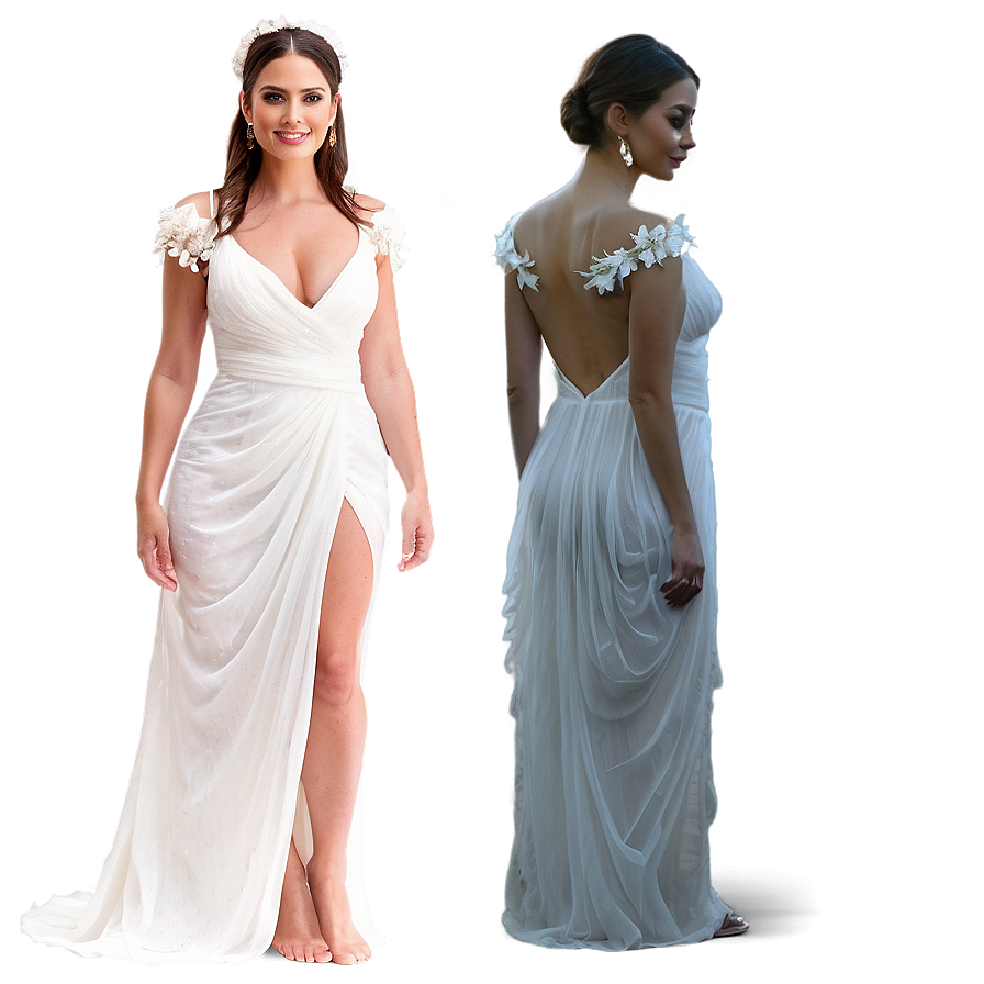 White Beach Wedding Dress Png Lwr75